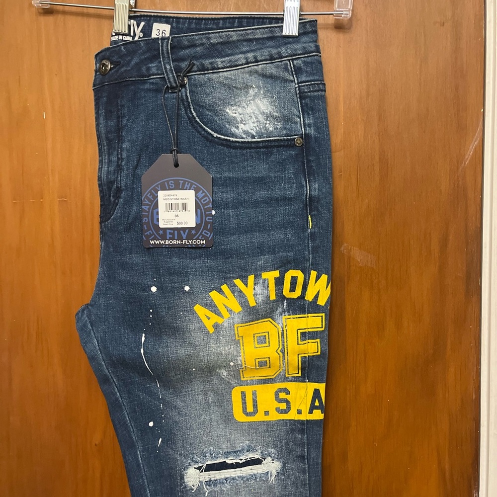 🆕. Born Fly Men’s Jeans.  Size 36